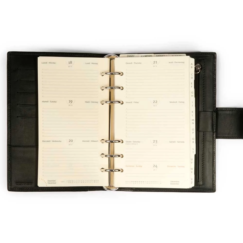 Personal Organiser, nappa leather, black