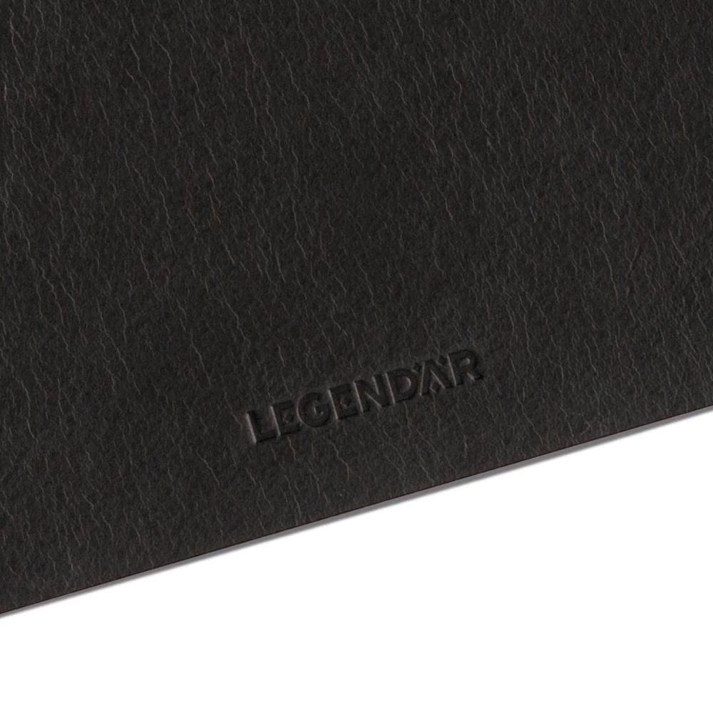 LEGENDÄR SLYDE Mouse Pad, leather, dark brown