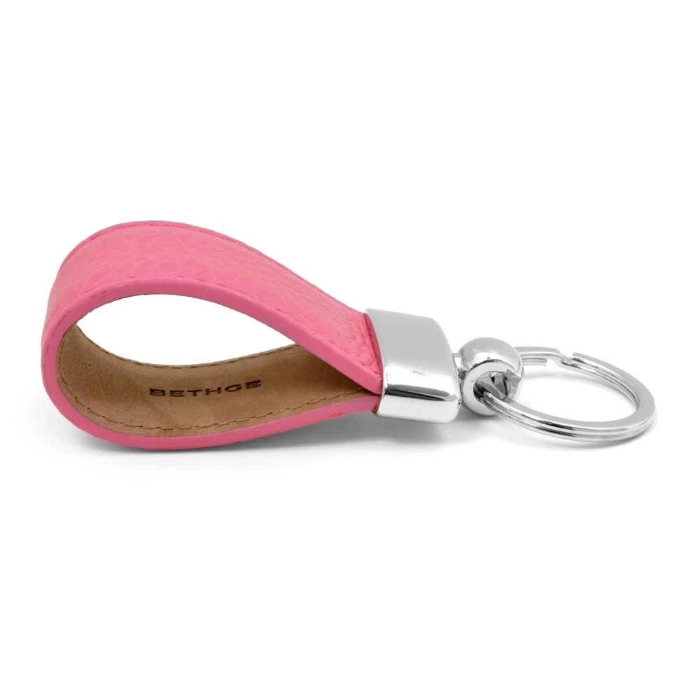 Key Ring Adri, leather, light  pink