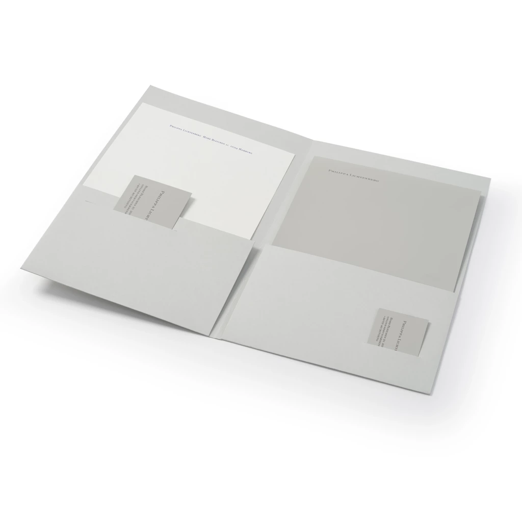 Press folder A4, cardboard, black