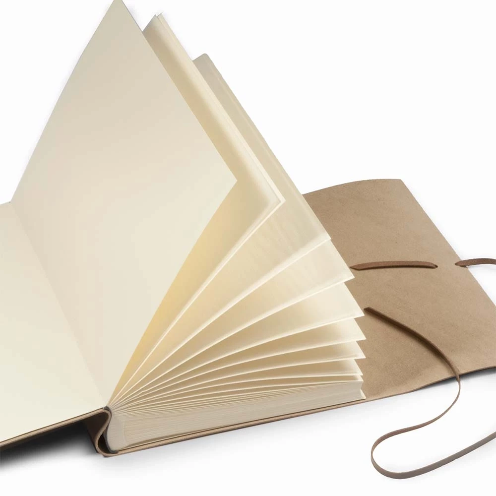 Photo Album, 50 pages, leather cover, 23x30 cm, latte