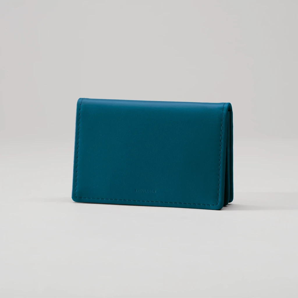 Business Card Caddy Petrol Green