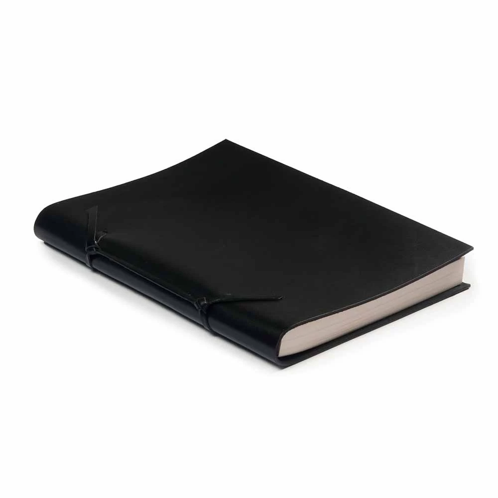 Sketchbook Quadernone, leather, large, orange