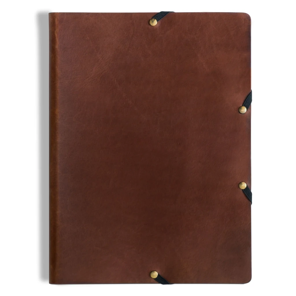 LEGENDÄR HYDE Presentation Folder, A4, leather, brown