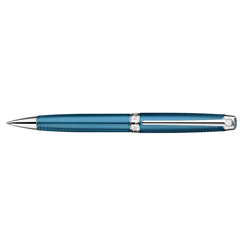 Caran d'Ache Léman Ballpoint Pen, blue silv./rhod.