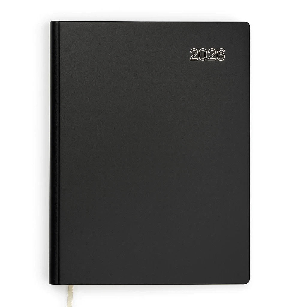 Office weekly calendar 2026 TeBeskin onyx black