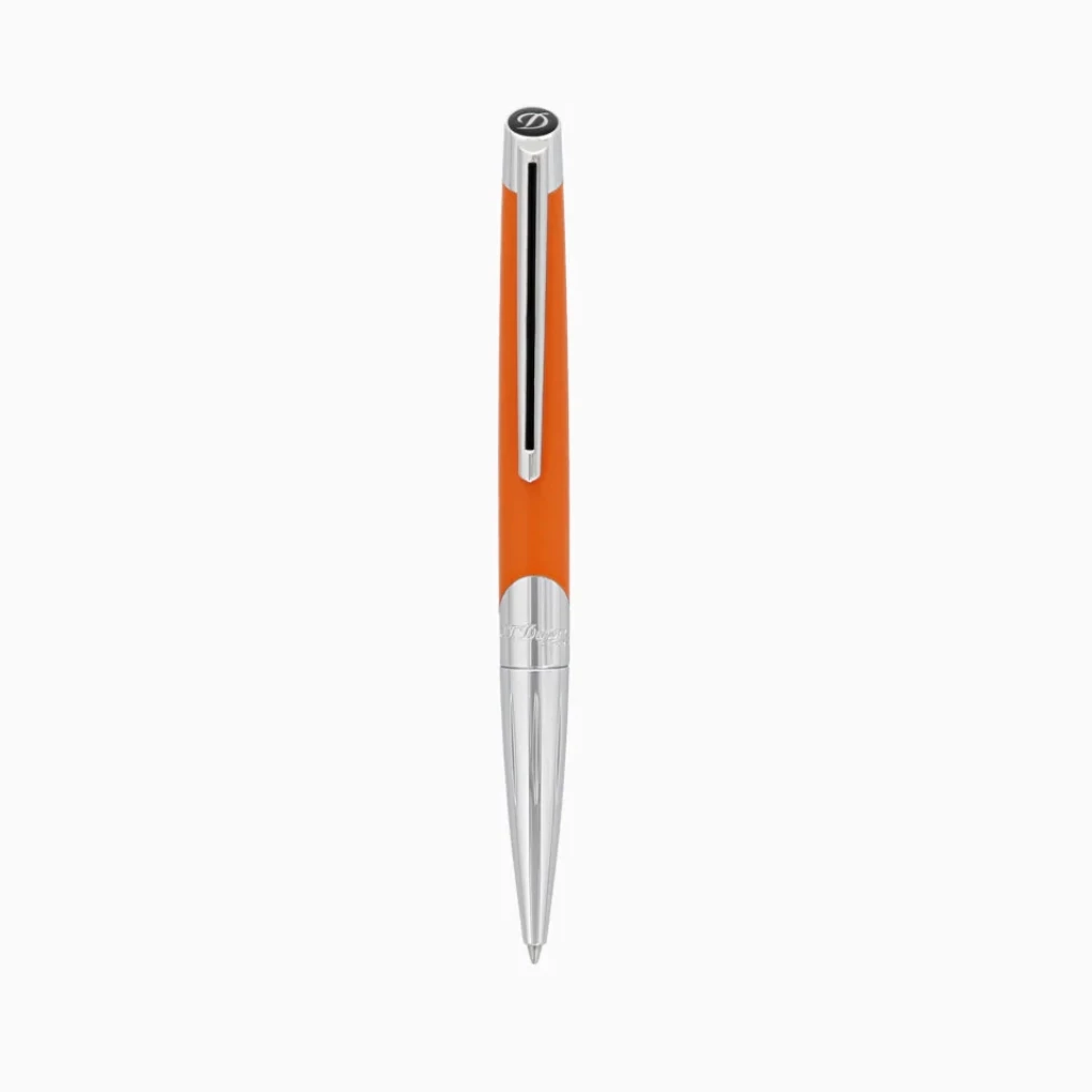 S.T. Dupont Défi Ballpoint Pen, orange/chrome