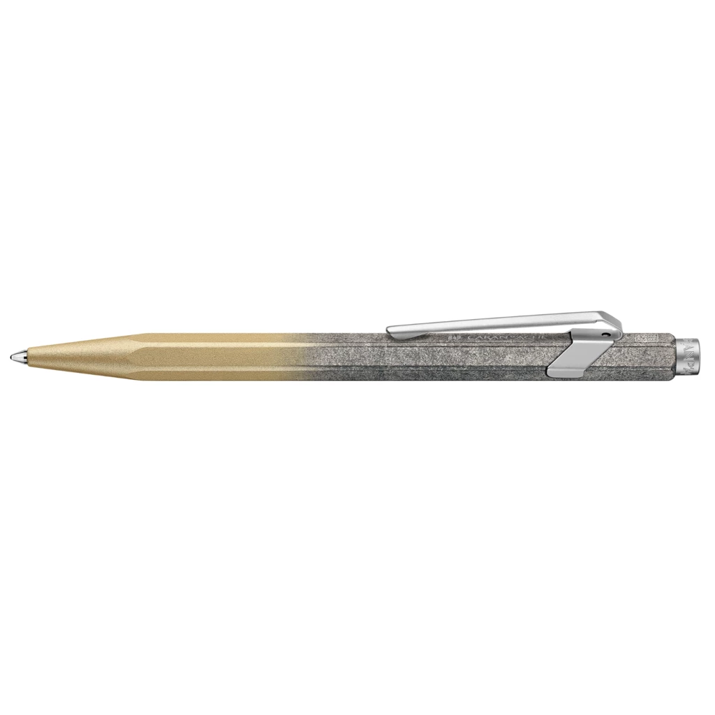 Caran d’Ache 849 Ballpoint Pen, Cosmic Blue Gold