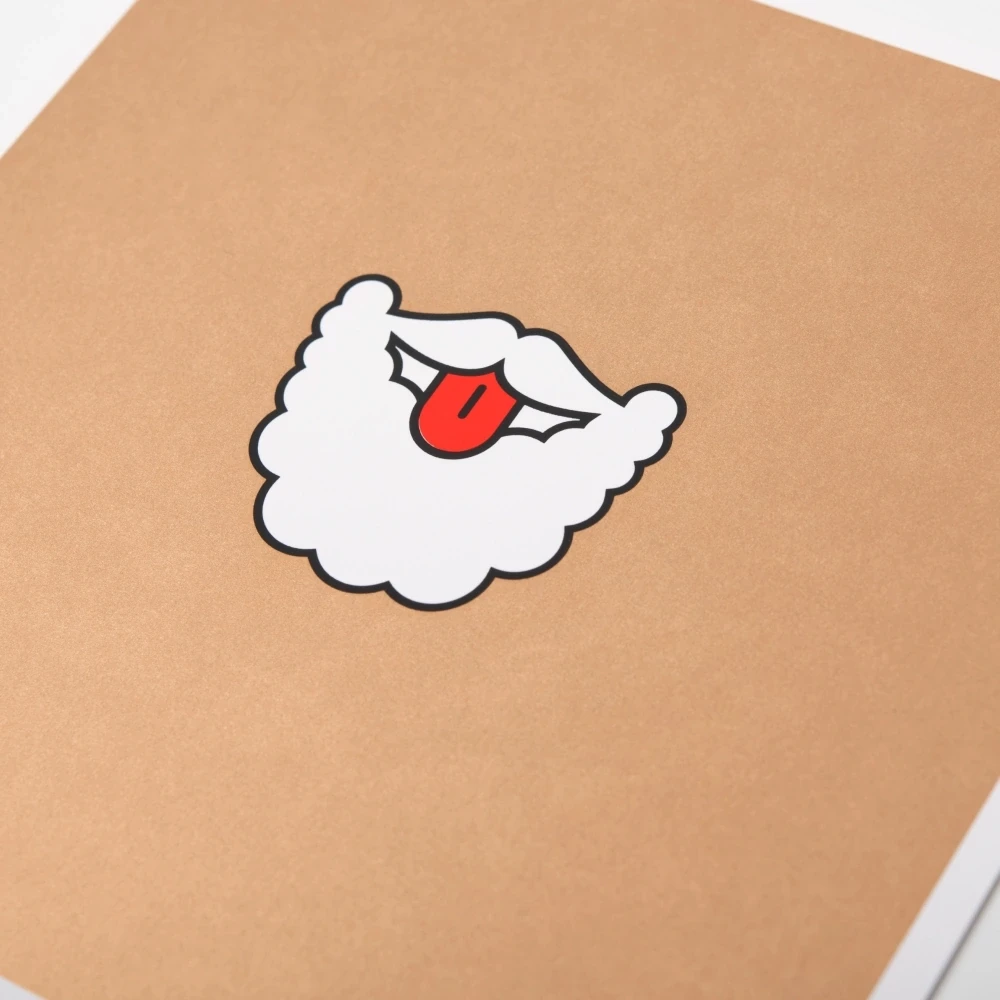 Christmas card cheeky santa