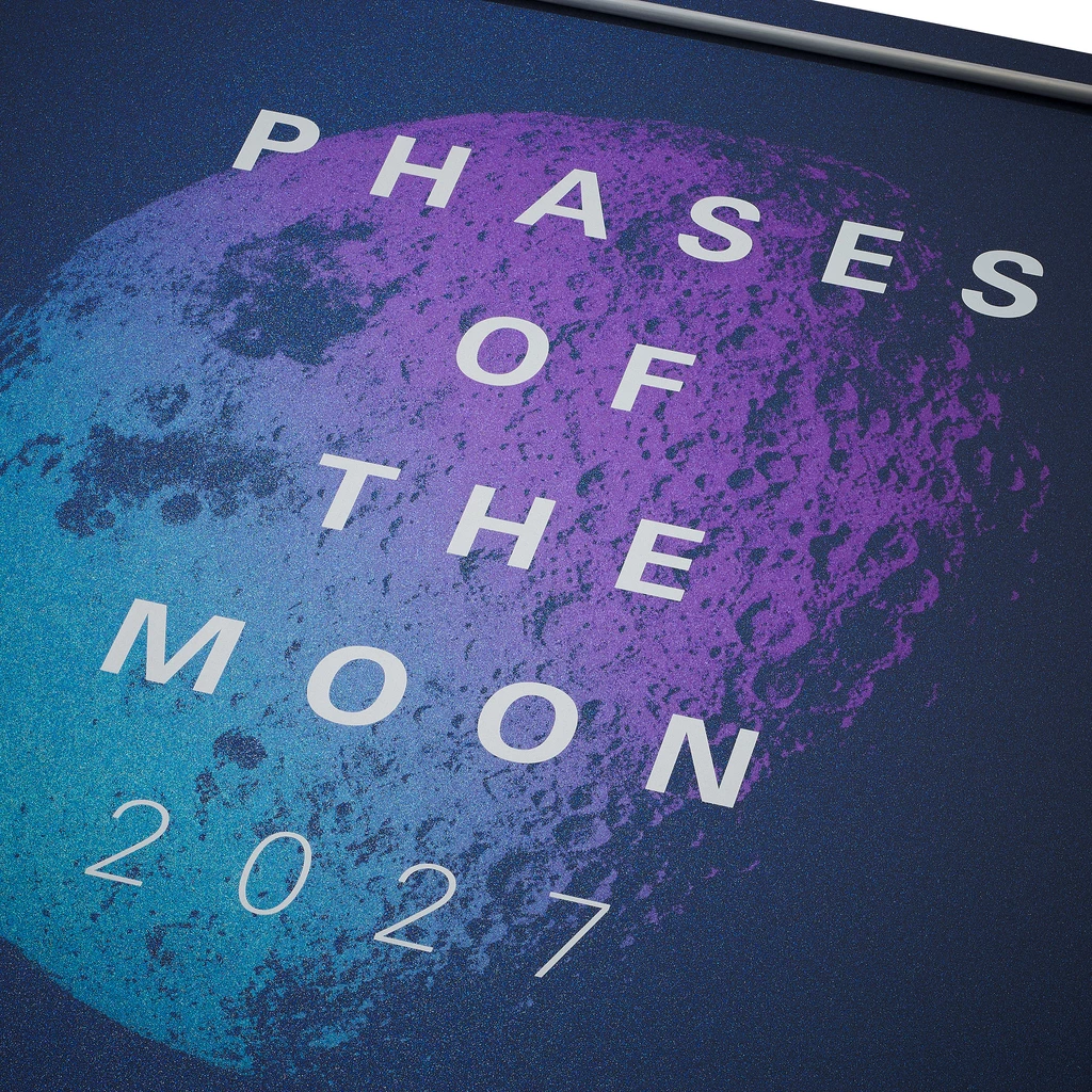 Wall calendar 2027 – Moon Phases, screen print 