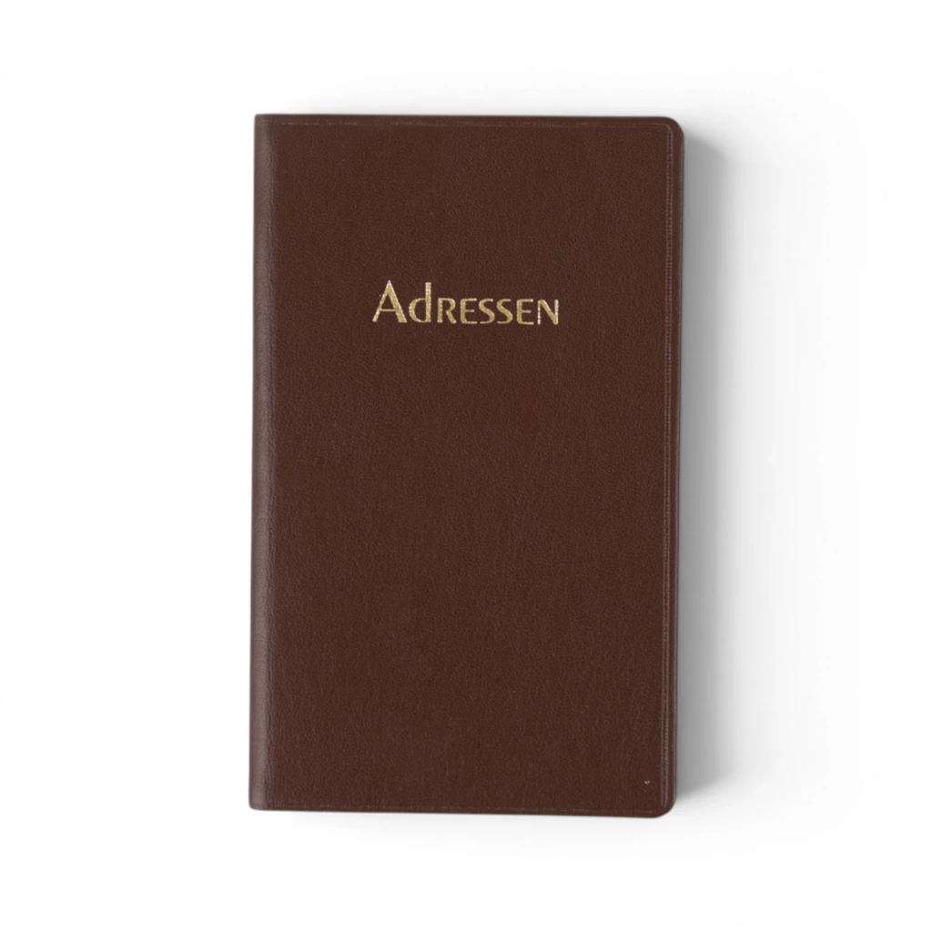 Adressbuch Ausgabe No. 26 Kunstleder TeBeskin chestnut-braun