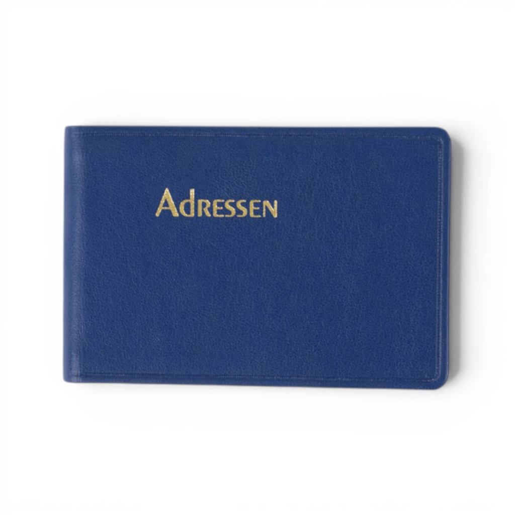 Adressbuch Ausgabe No. 22 TeBeskin Kunstleder saphir-blau