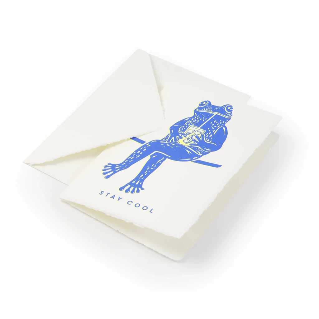 grusskarte_stay_cool_buetten_1 Greeting card "Stay Cool", laid paper