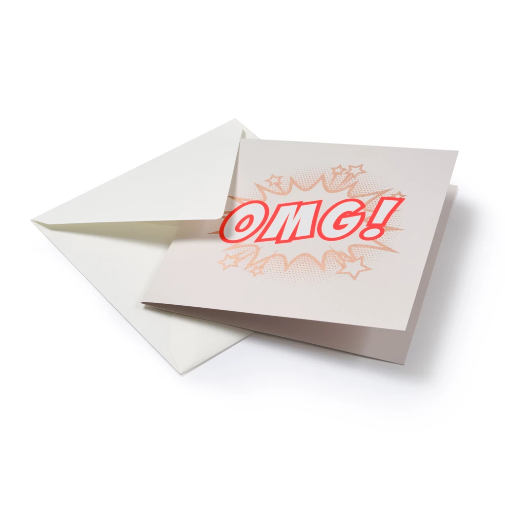 Greeting card OMG!"