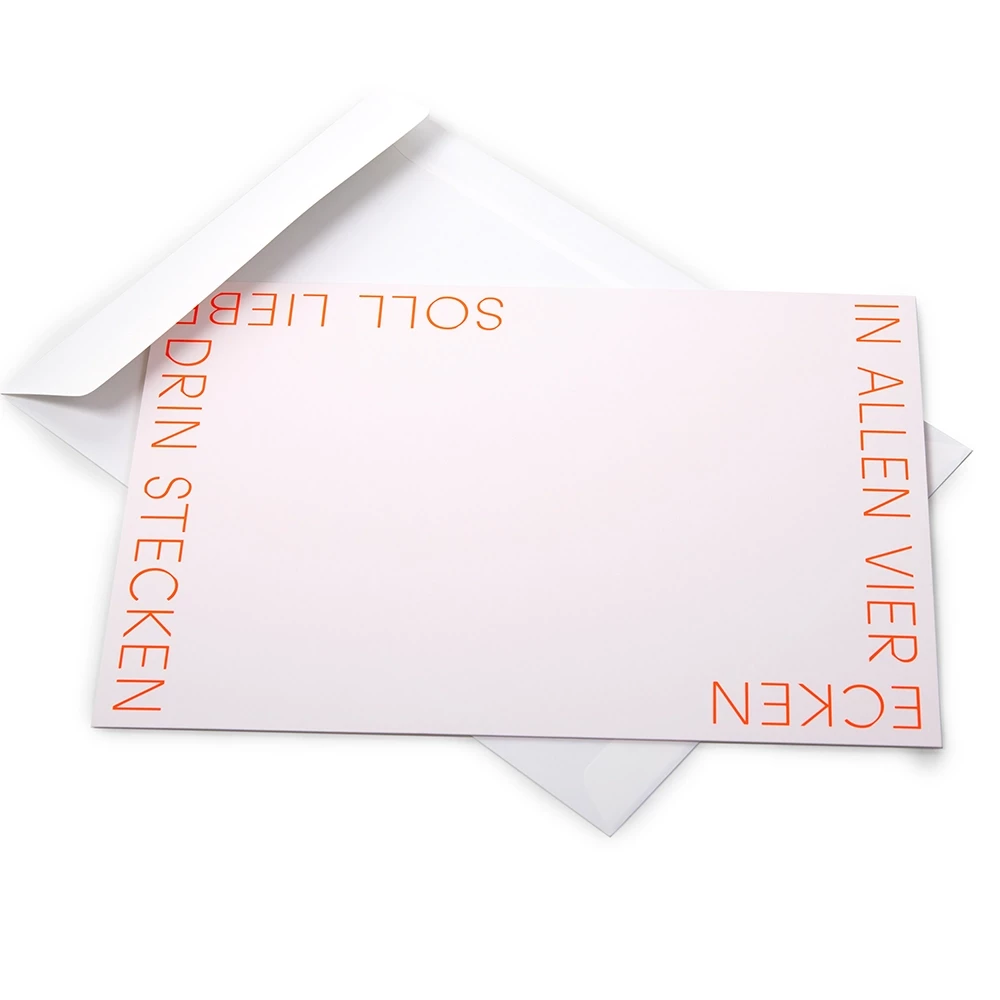 grusskarte_in_allen_vier_ecken_klappkarte_orange_a4_1 Greeting card In allen vier Ecken orange A4