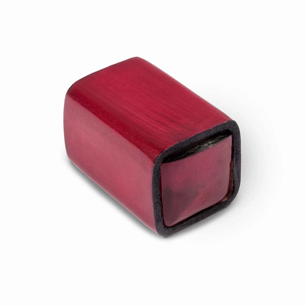 Dice Game with 2 Dice in Leather Box, red