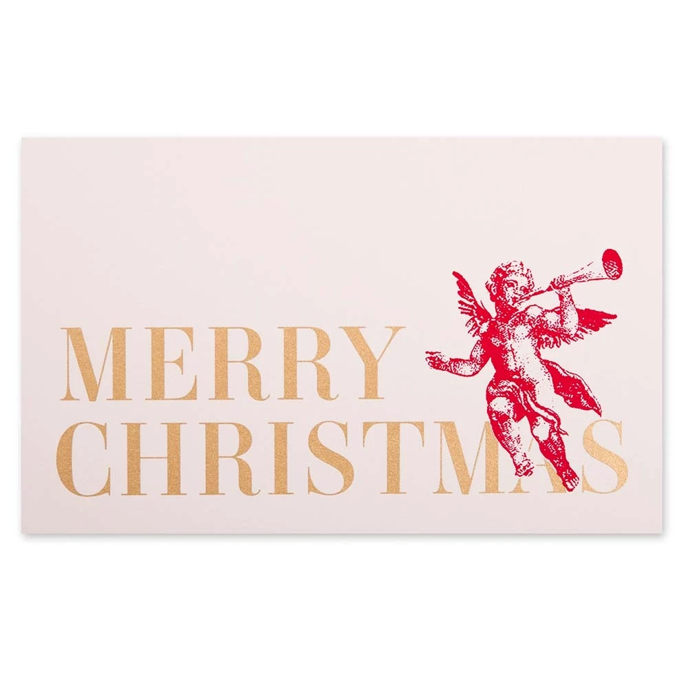 Christmas card set of three angels mini