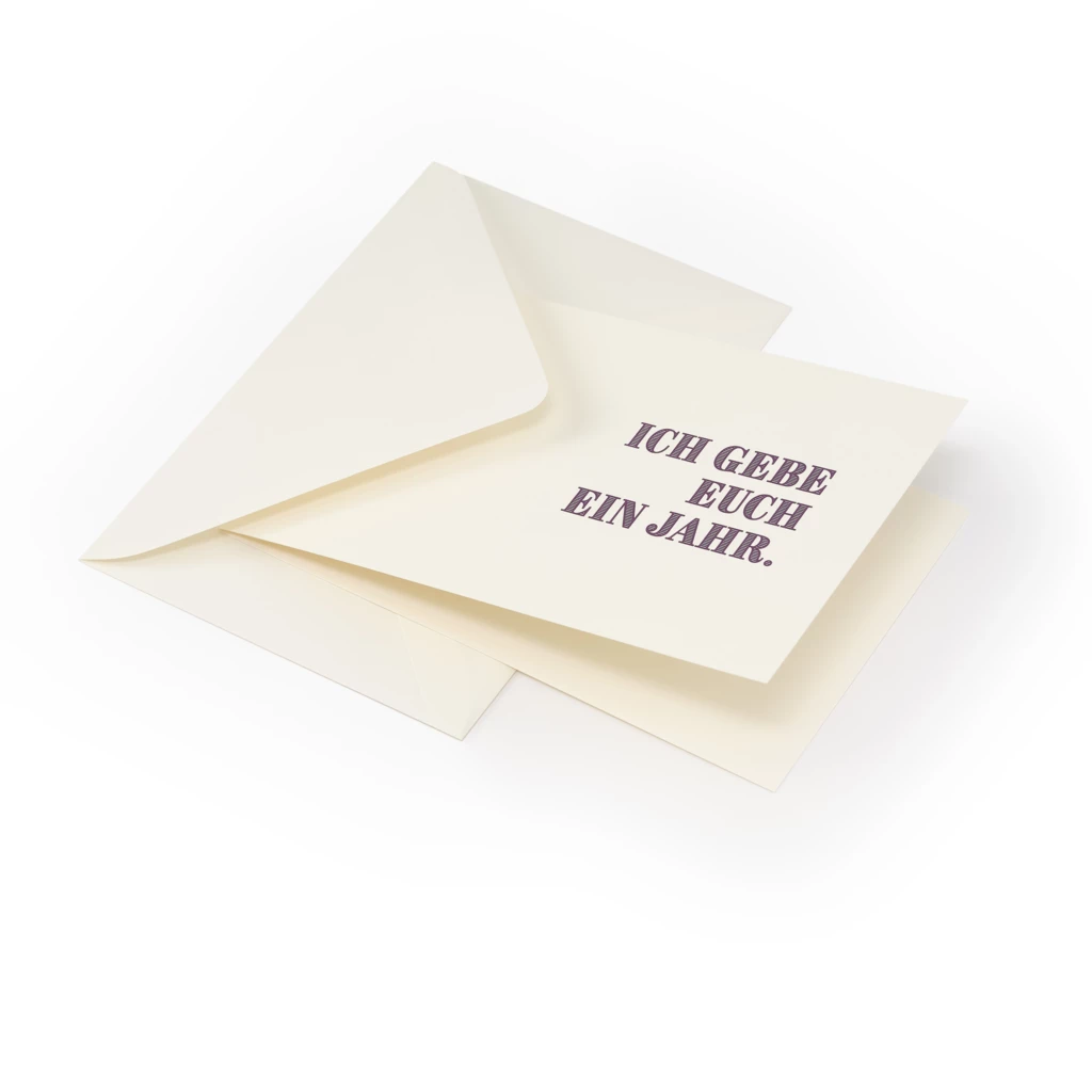 grusskarte_ich_gebe_euch_ein_jahr_2 Refill Kalender A5 2025 1Tag /1Seite ivory