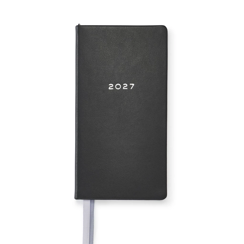 Pocket Datebook 2027 TeBe Skin Black Vegan