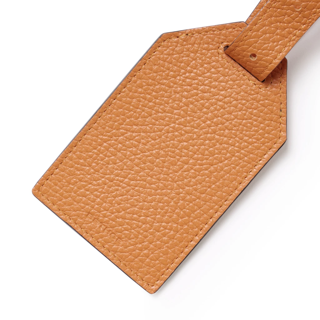 Luggage Tag Adri Leather Orange