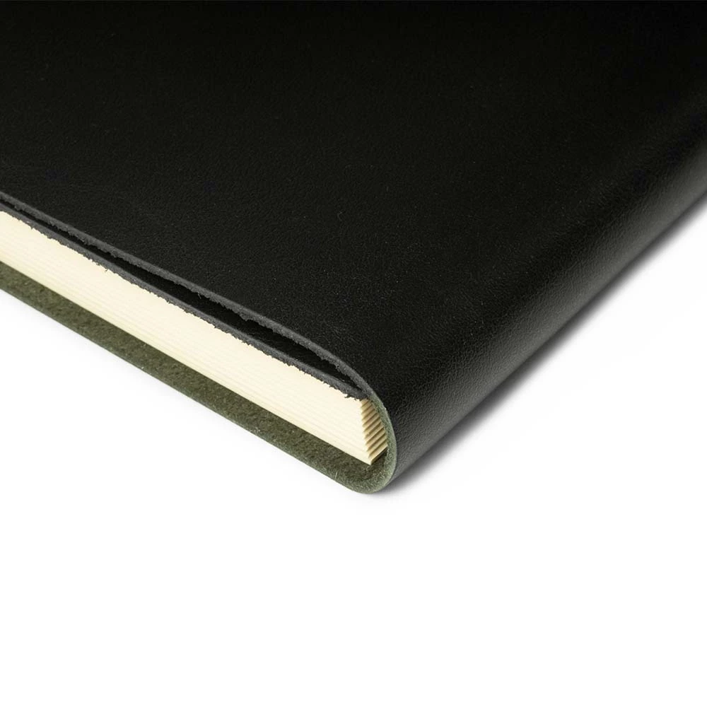 Notebook with Soft Cover, 96 pages, leather, A4, black