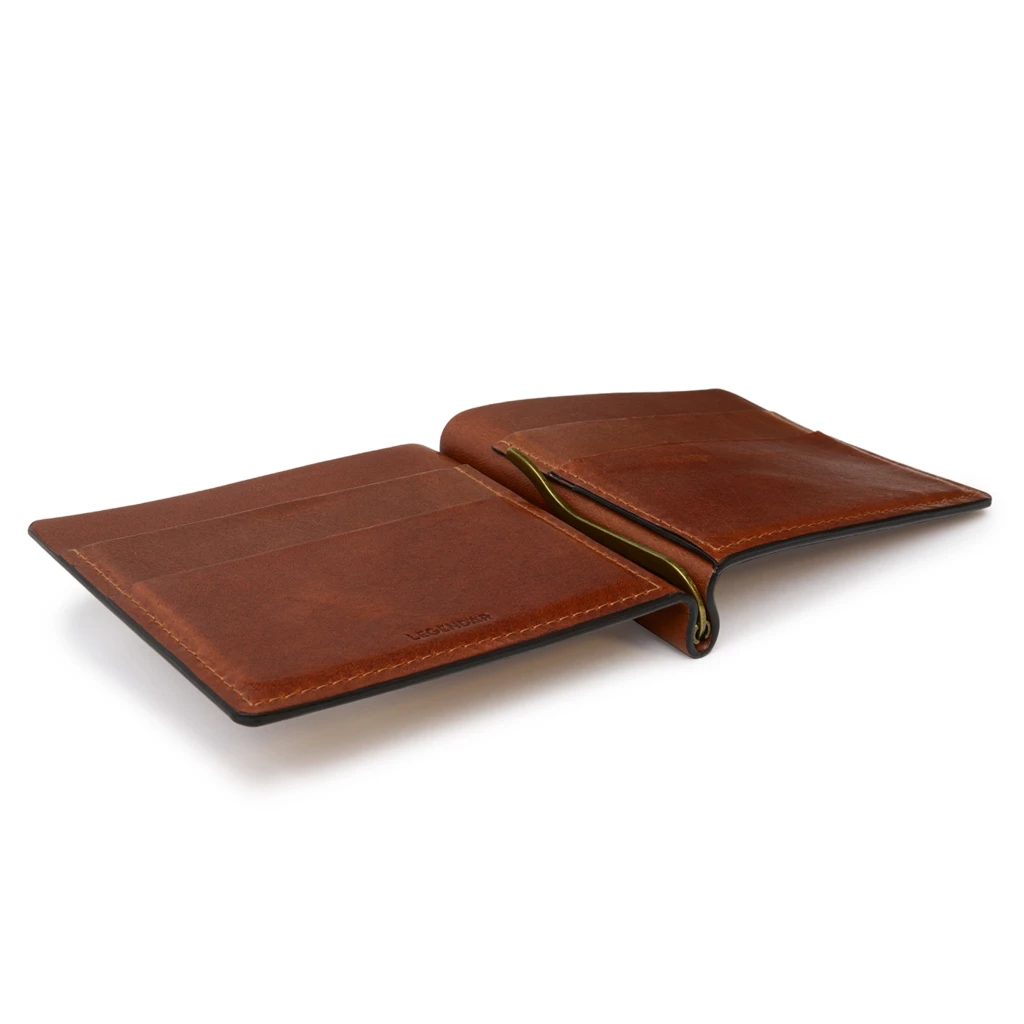 LEGENDÄR CLYP Leather Wallet,  leather, brown