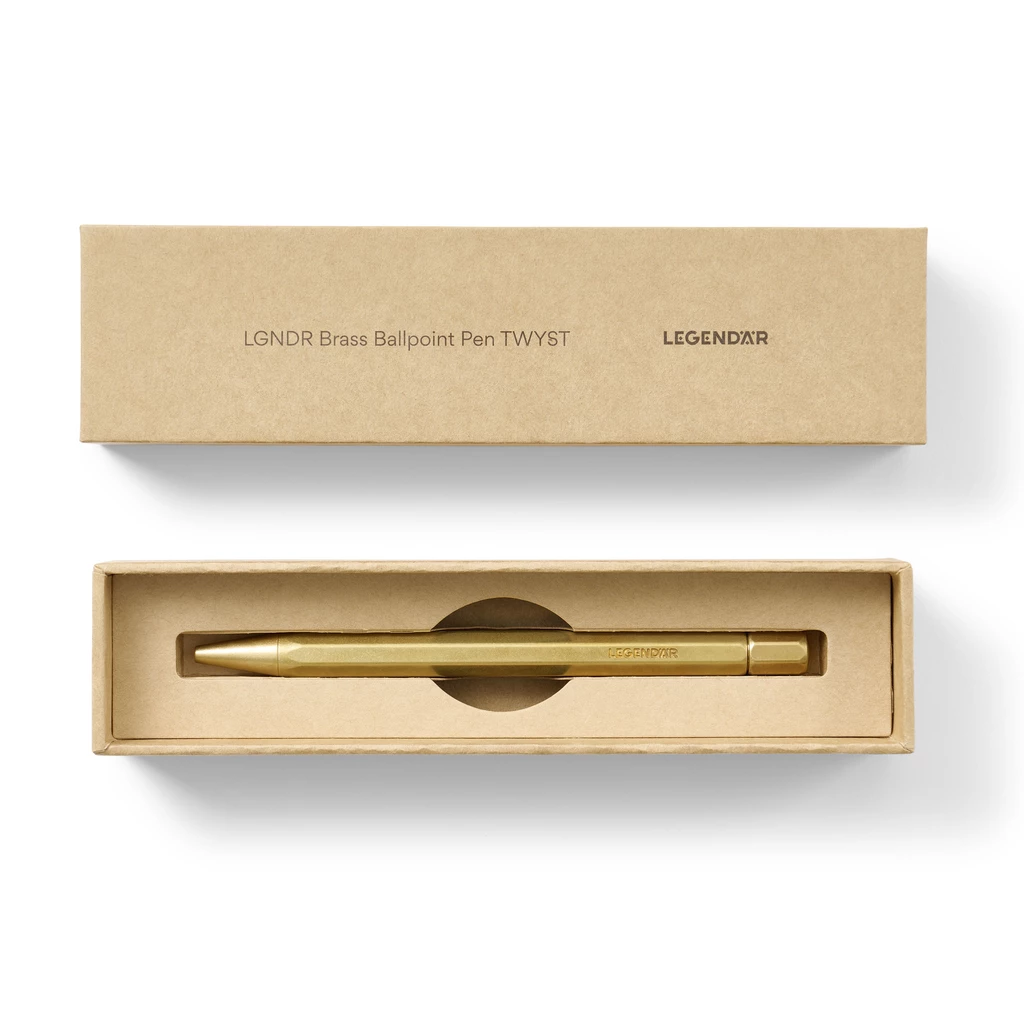 LEGENDÄR TWYST Ballpoint Pen,  solid brass