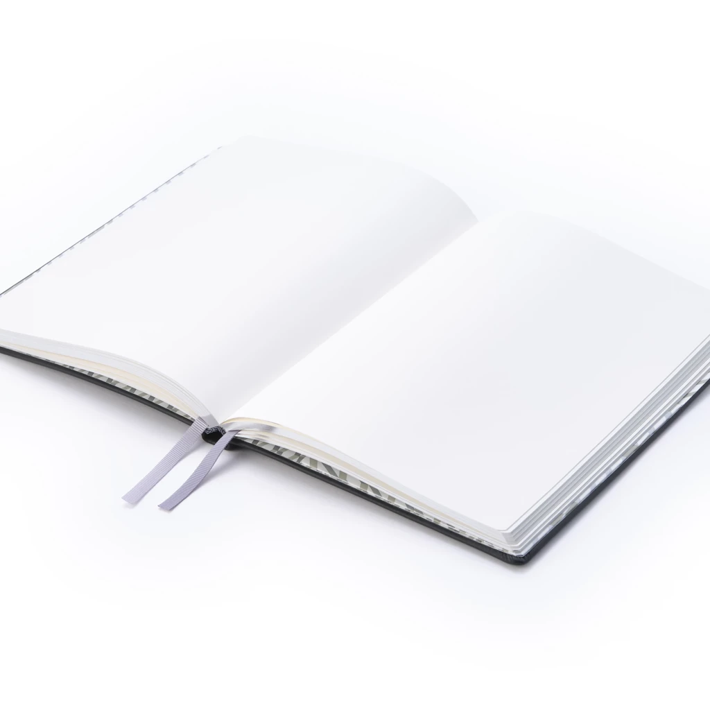 Notebook A5, leather, Moss, blank