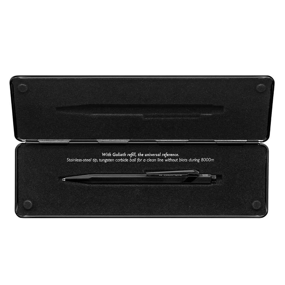 Caran d'Ache 849 Black Code Ballpoint Pen, black