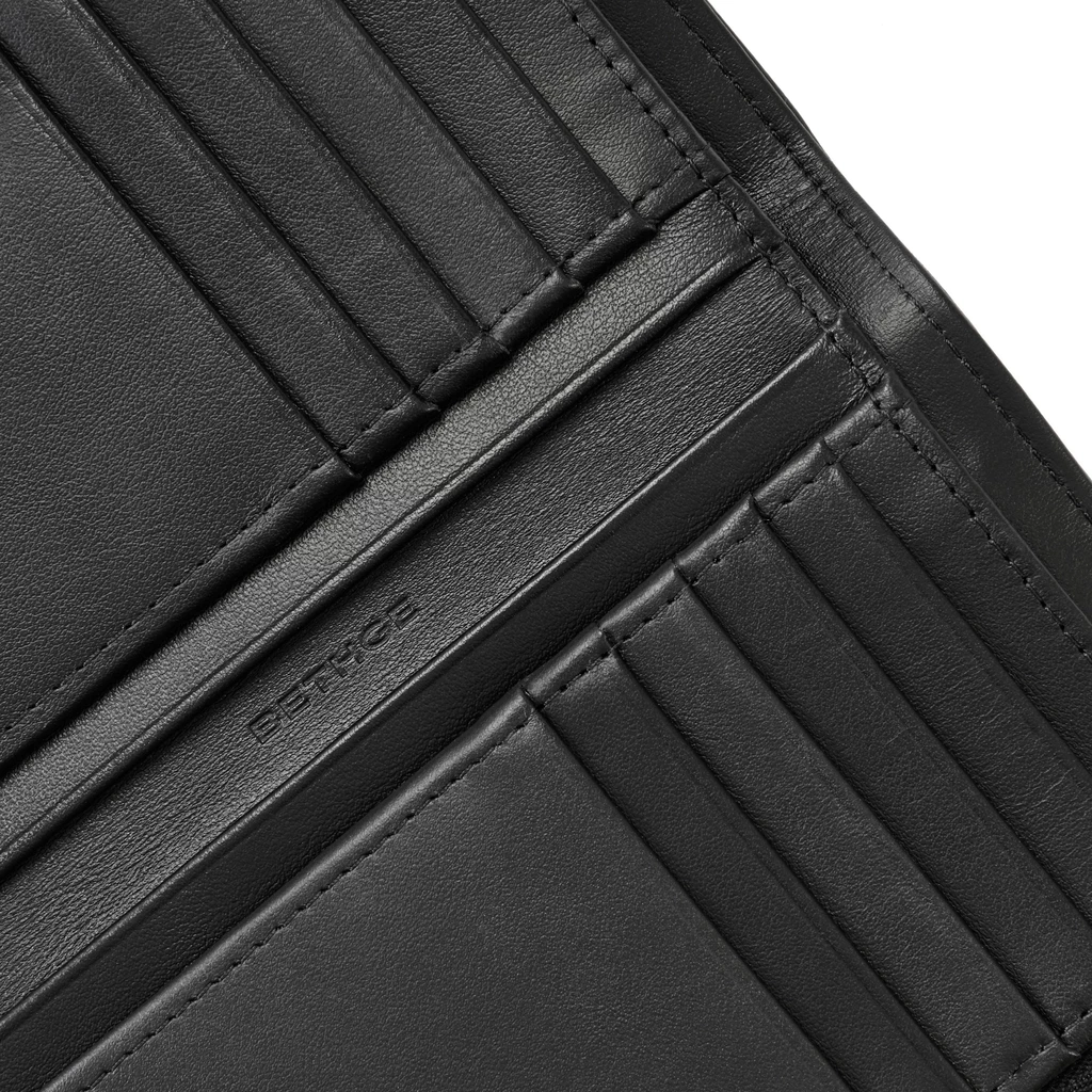 Bethge - Wallet Adri - Women - Leather - Zip - 10 Card Slots - black