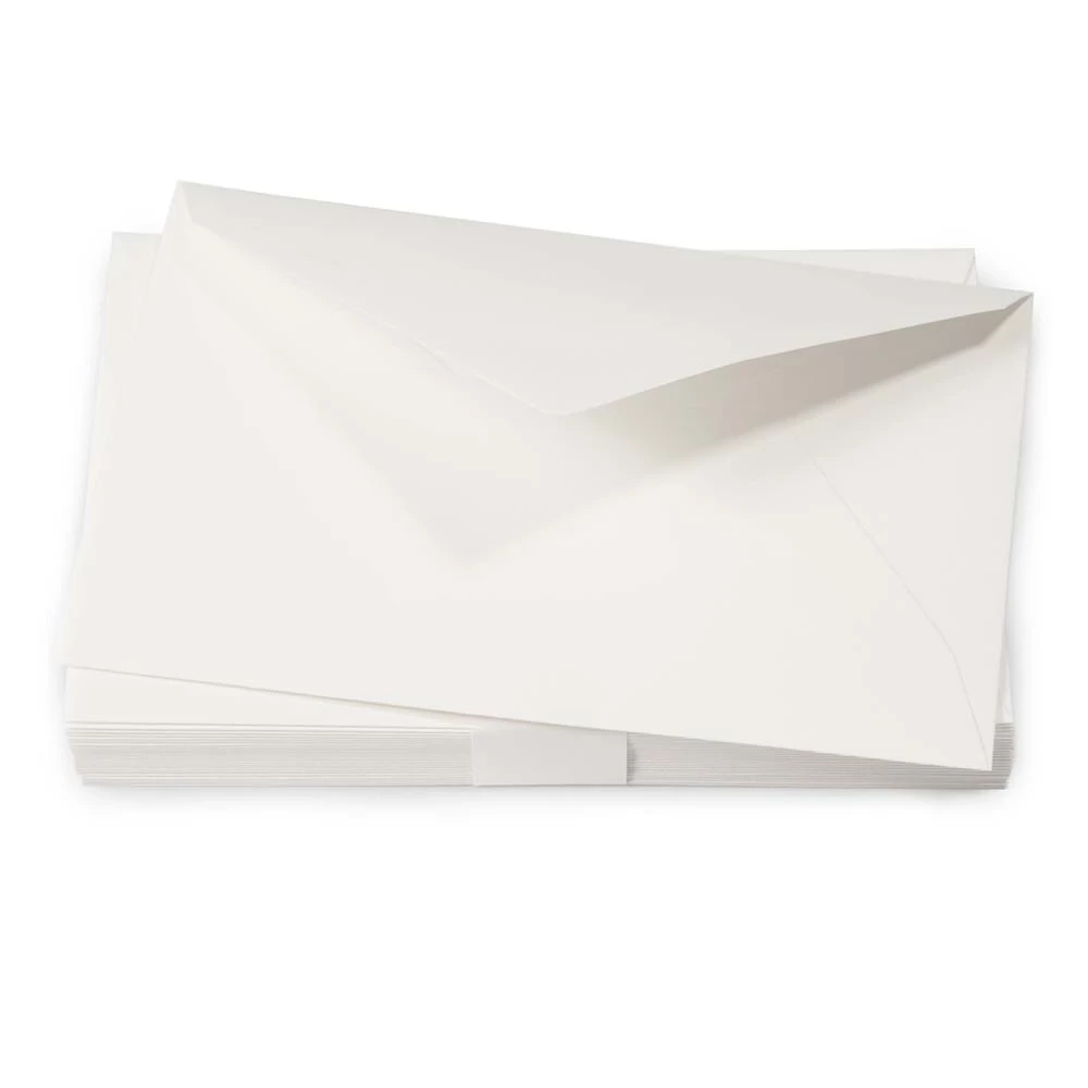 25 Diplomat envelopes, Opal Ecru
