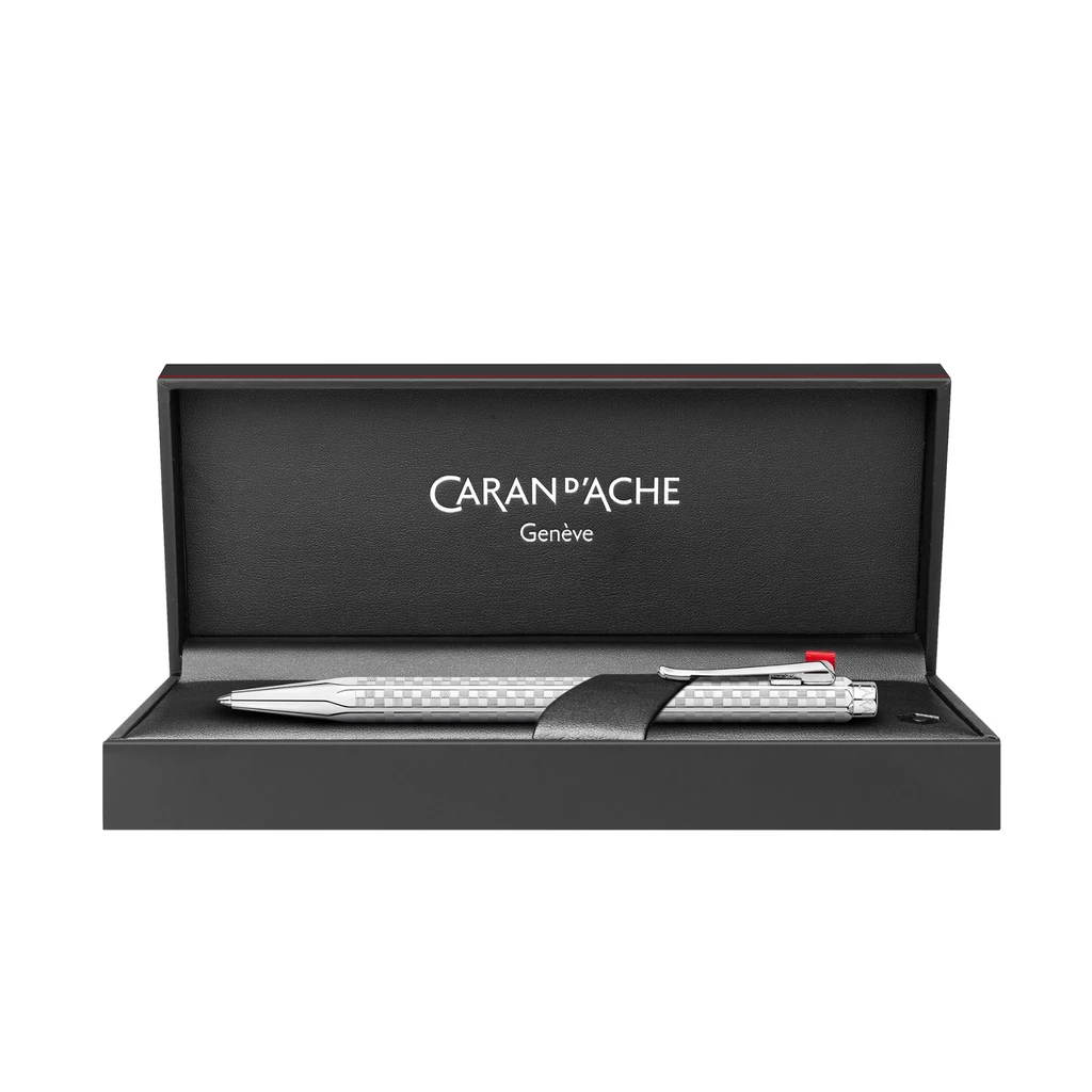 Caran d'Ache - Ecridor Damier - ballpoint pen- platinum