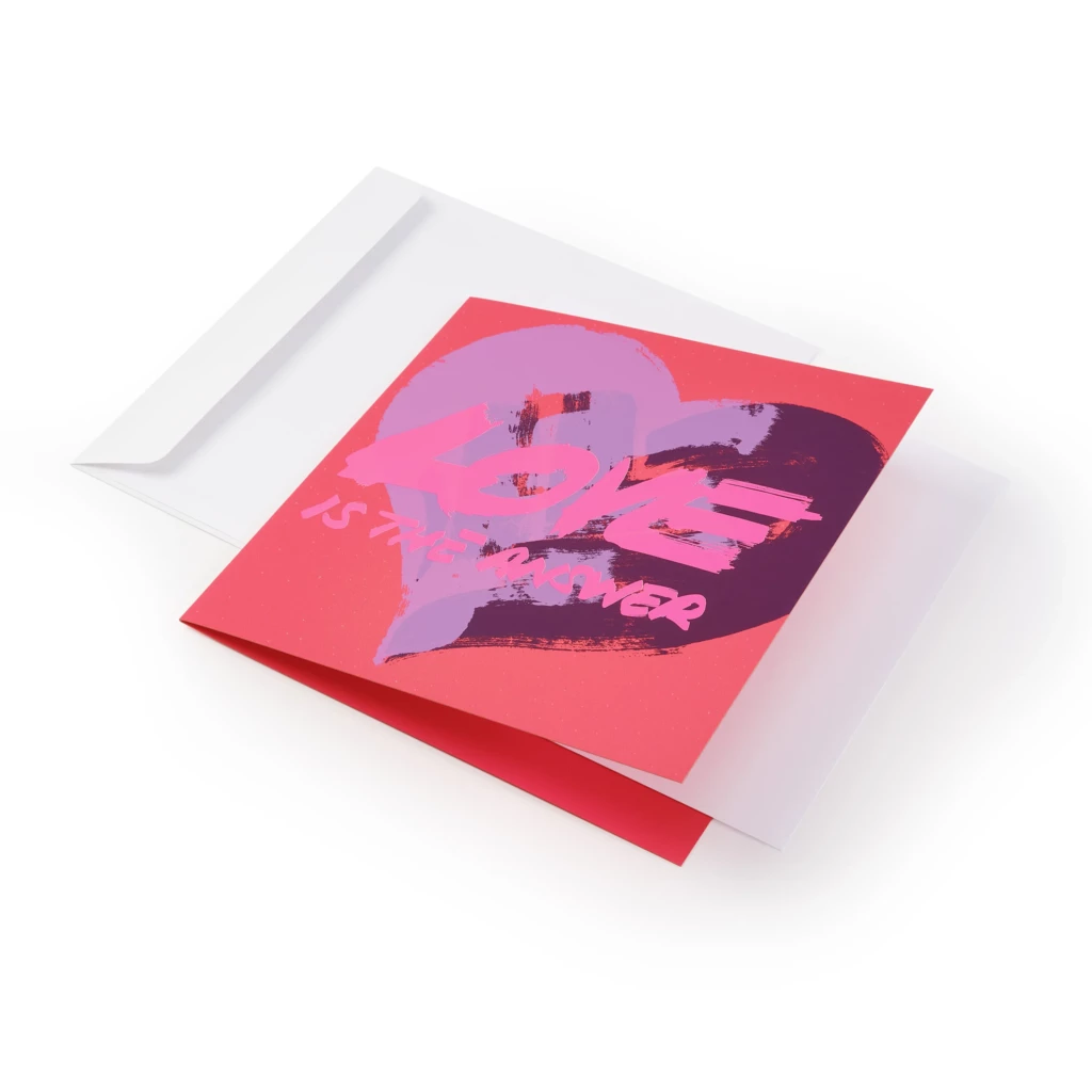 grusskarte_love_is_the_answer_1 Wedding card "Love is the answer"