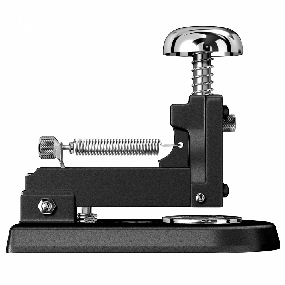 El Casco desktop stapler M1 black/chrome with felt insert