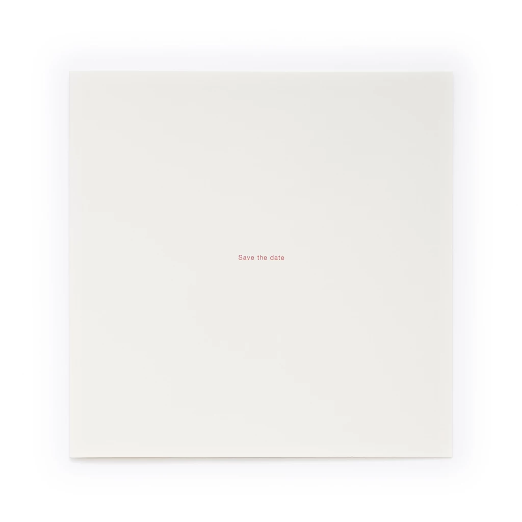 Invitation card Save the date Helvetica