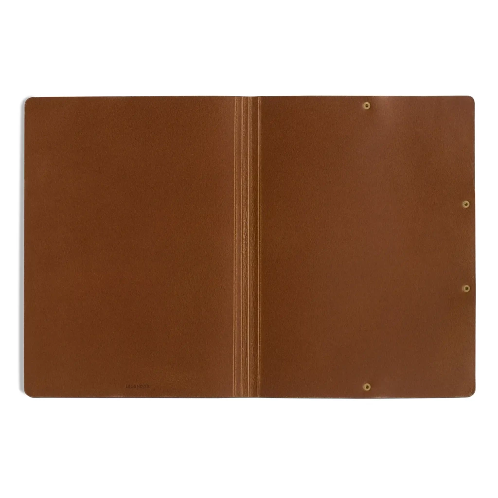 LEGENDÄR HYDE Presentation Folder, A4, leather, brown