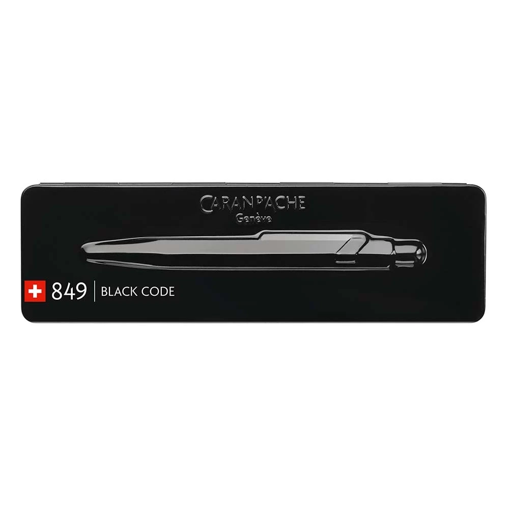 Caran d'Ache 849 Black Code Ballpoint Pen, black