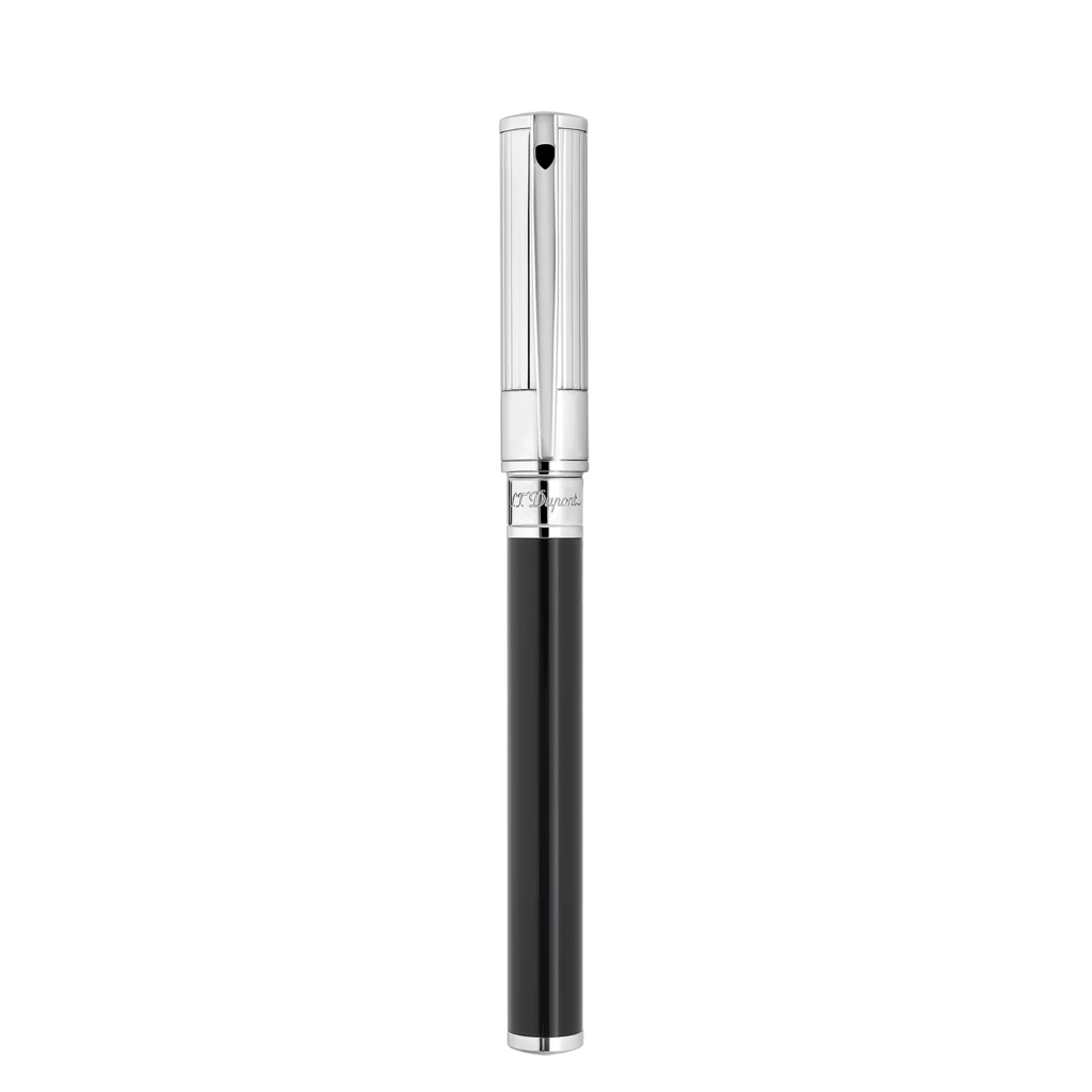 S.T. Dupont D-Initial Fountain Pen, DT black/chrome