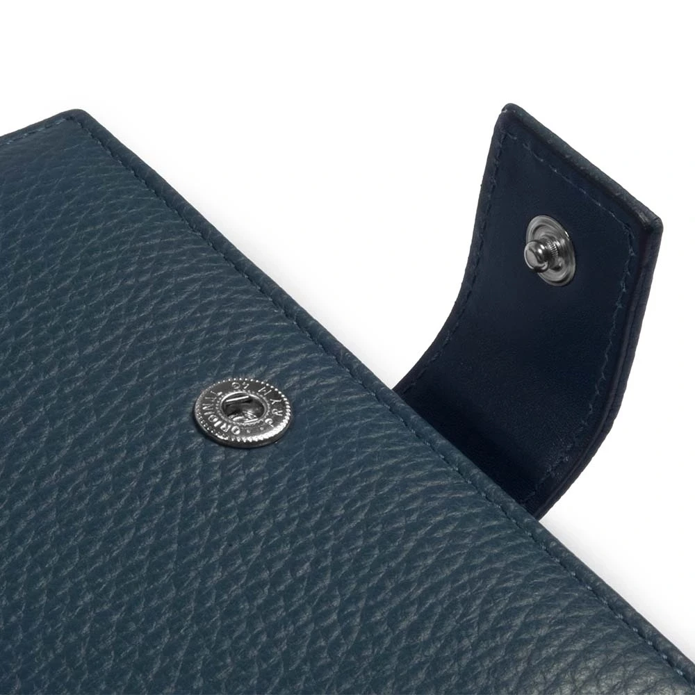 Pocket Organiser Adri, leather, navy blue