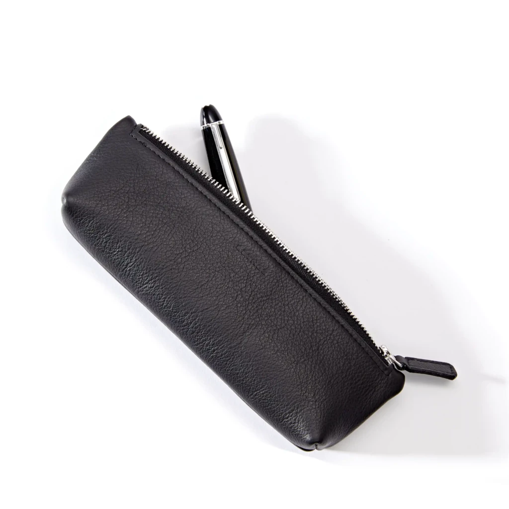 Pencil Case, Kollektion 1977,  leather, olive green
