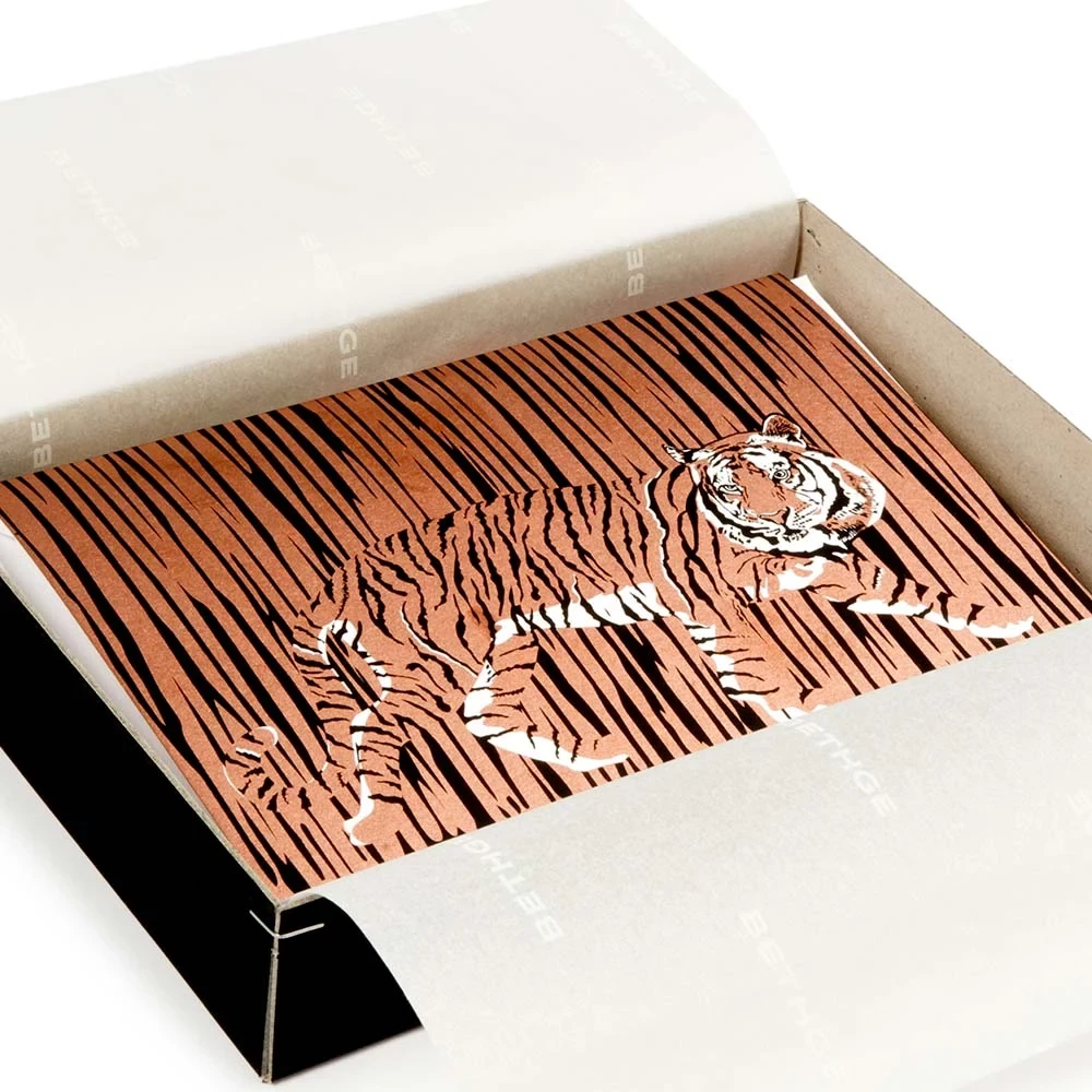 Greeting card set Tiergarten with 8 folding cards