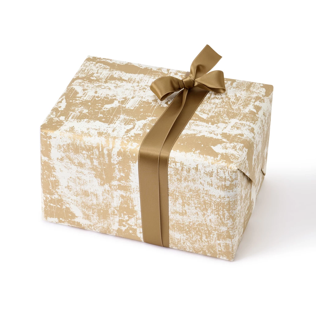 Wrapping paper patina gold/ivory 50 x 70 cm, 3 sheets