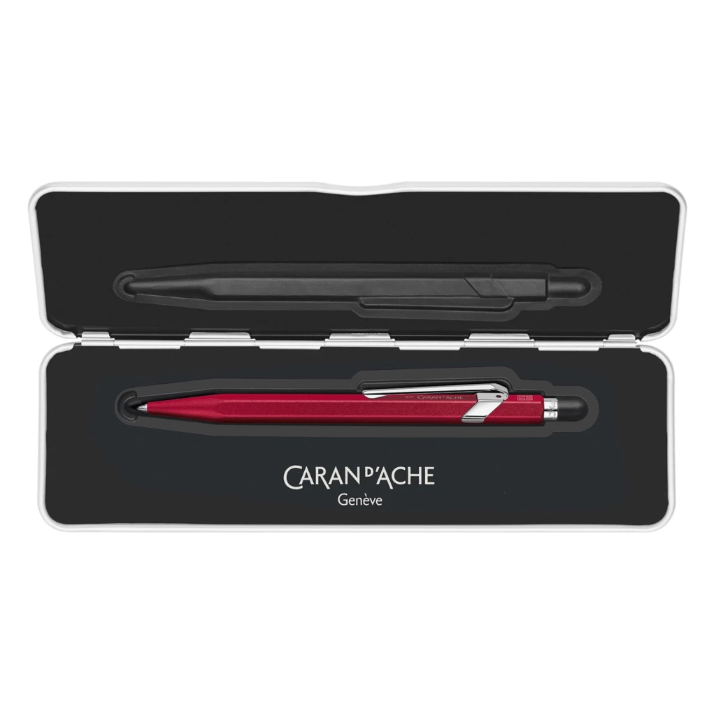 Caran d'Ache 849 Colormat-X Ballpoint Pen, red
