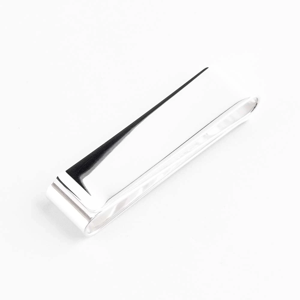 Money clip double slim, 925 sterling silver