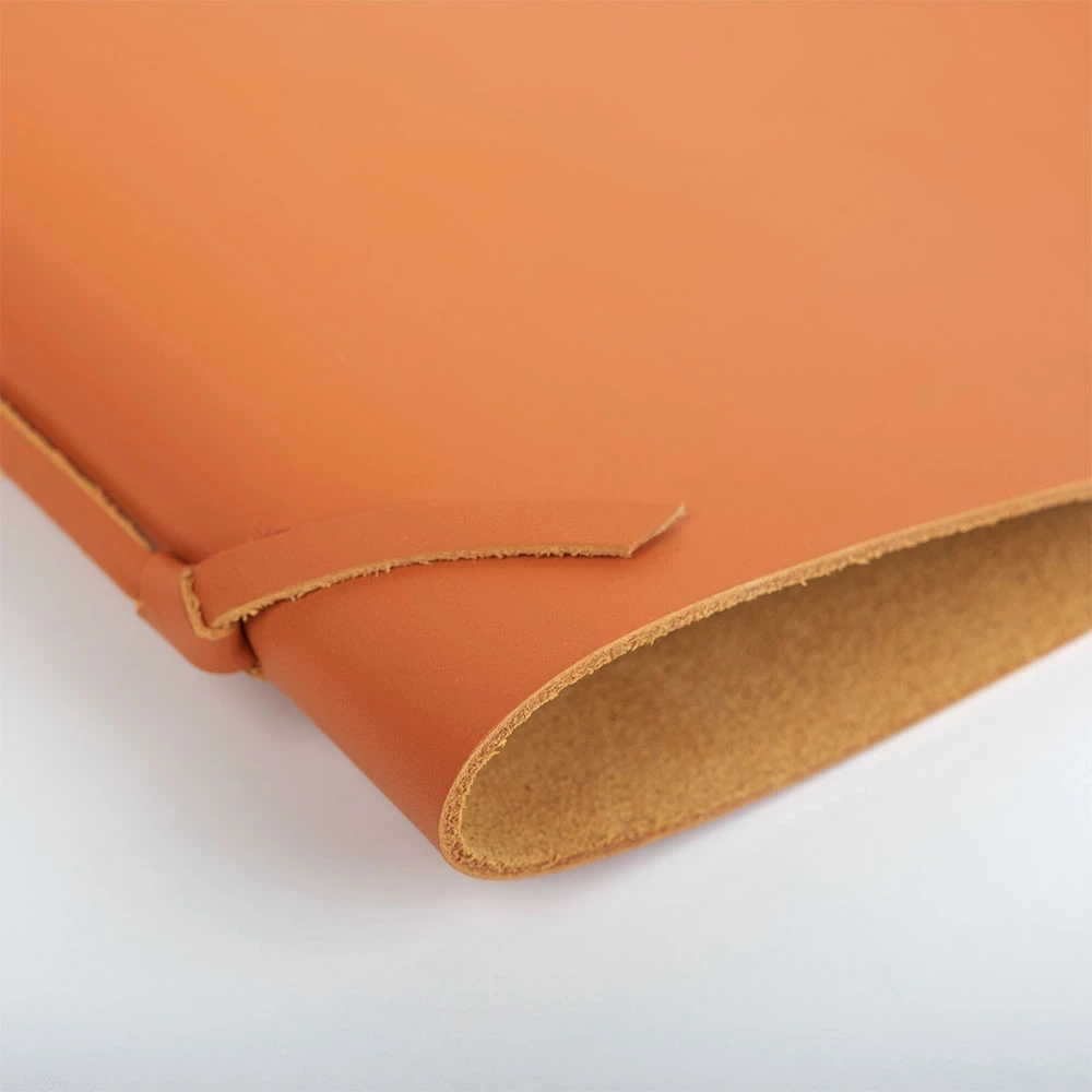 Presentation Folder Sottomano, leather, small, orange
