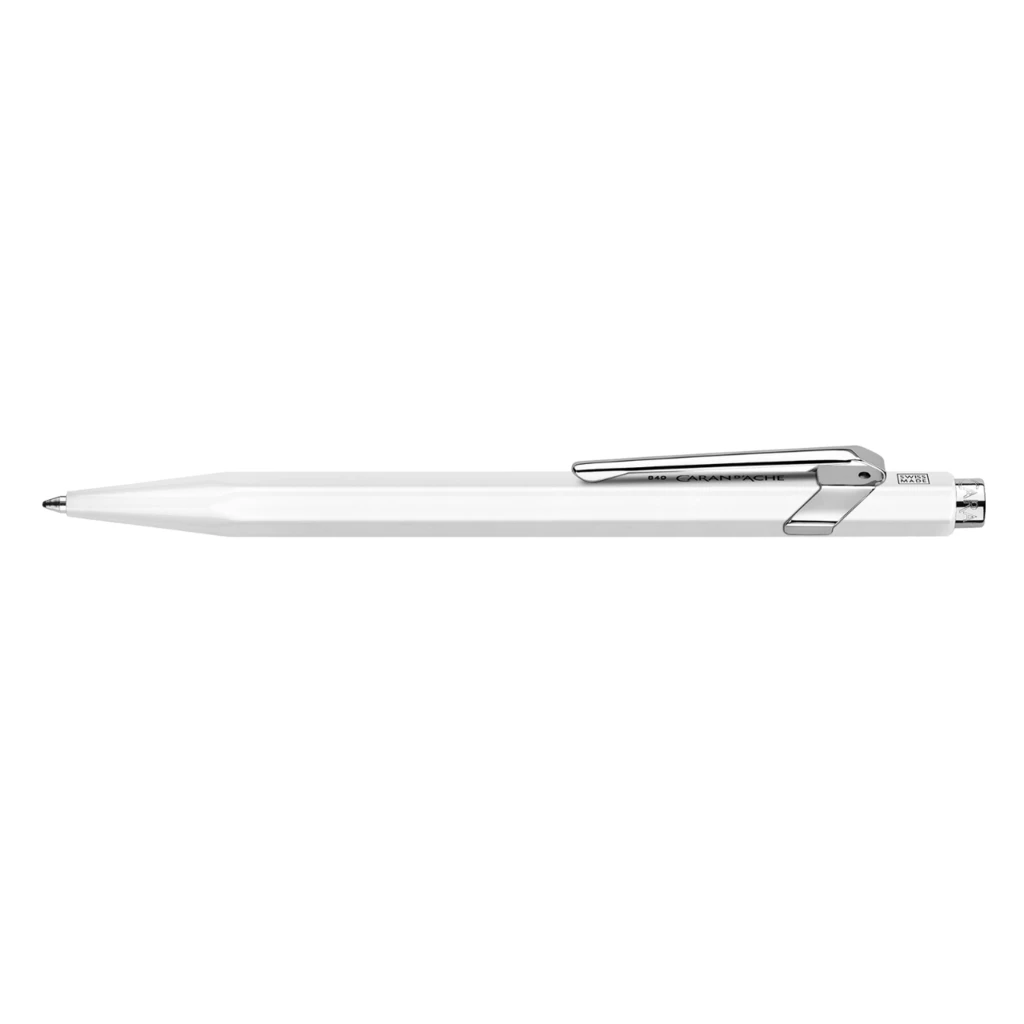 Caran d'Ache 849 Pop Line Ballpoint Pen, gift box, white