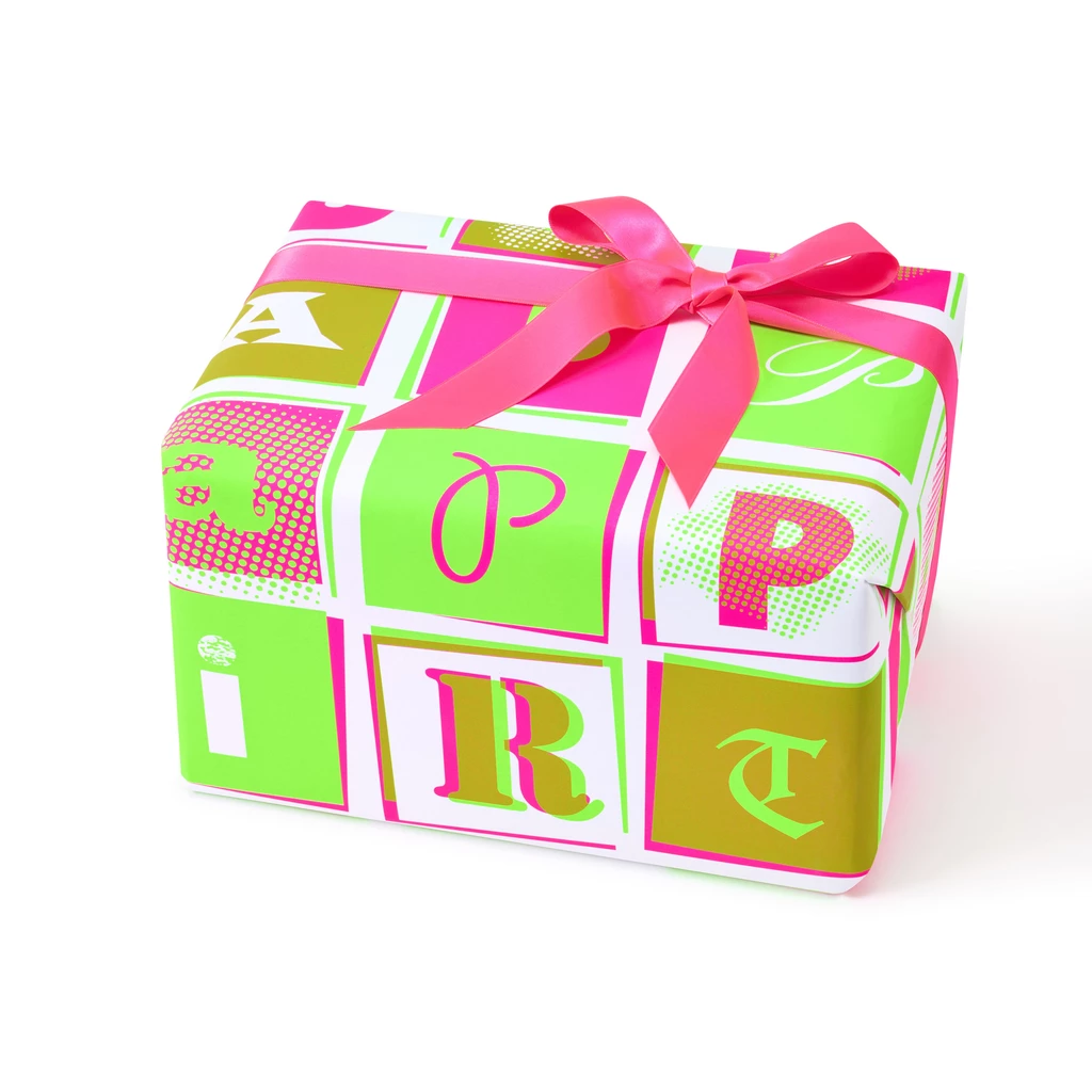 Wrapping paper Pop Art B-Day neon 50 x 70 cm, 3 sheets