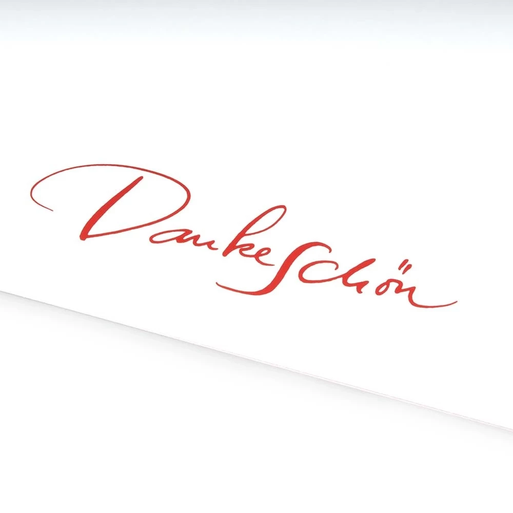 Greeting card Dankeschön calligraphy