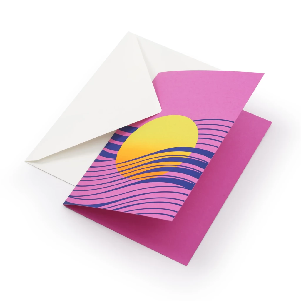 Greeting card Waves"