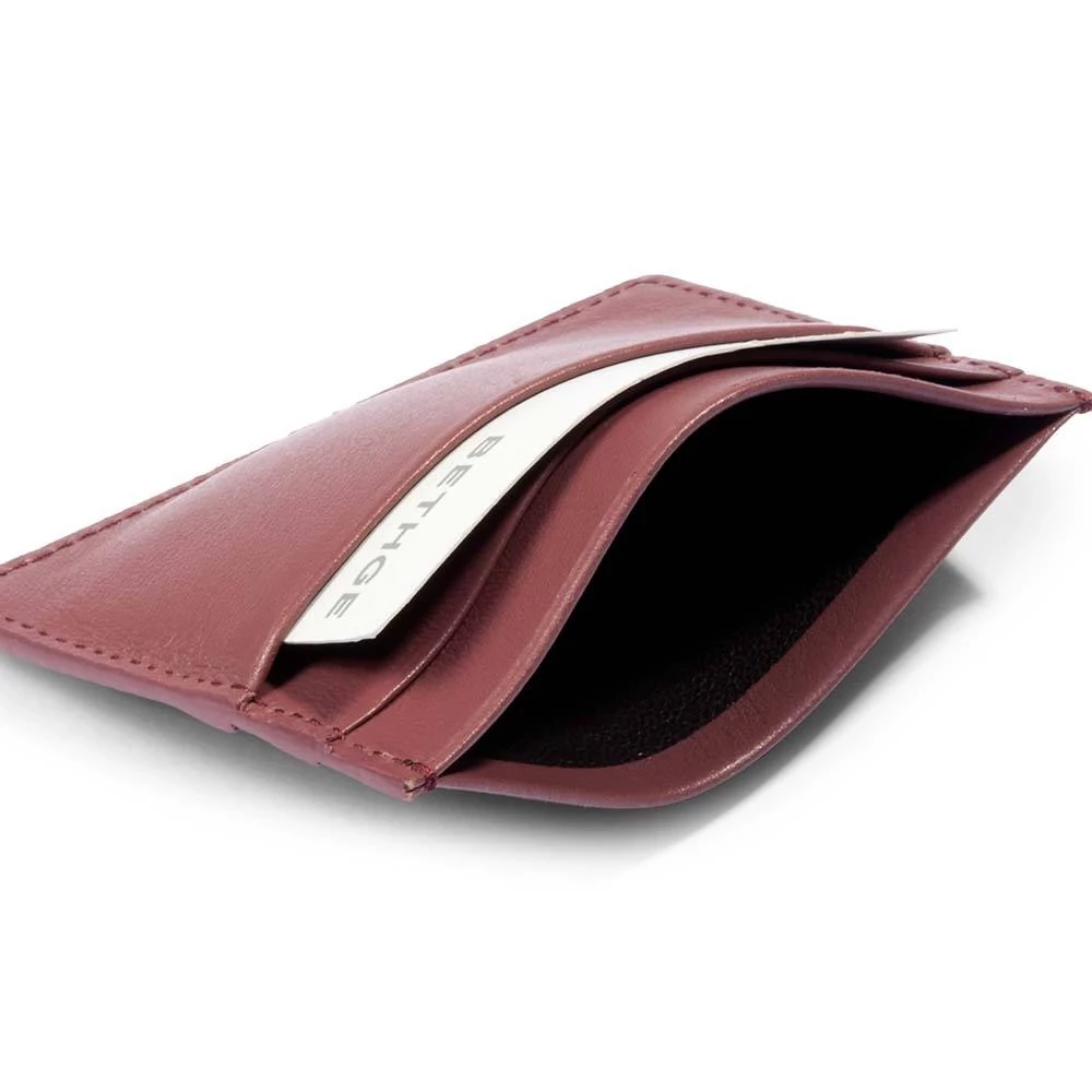 Card holder flat, 4 cc, nappa leather, brownrose